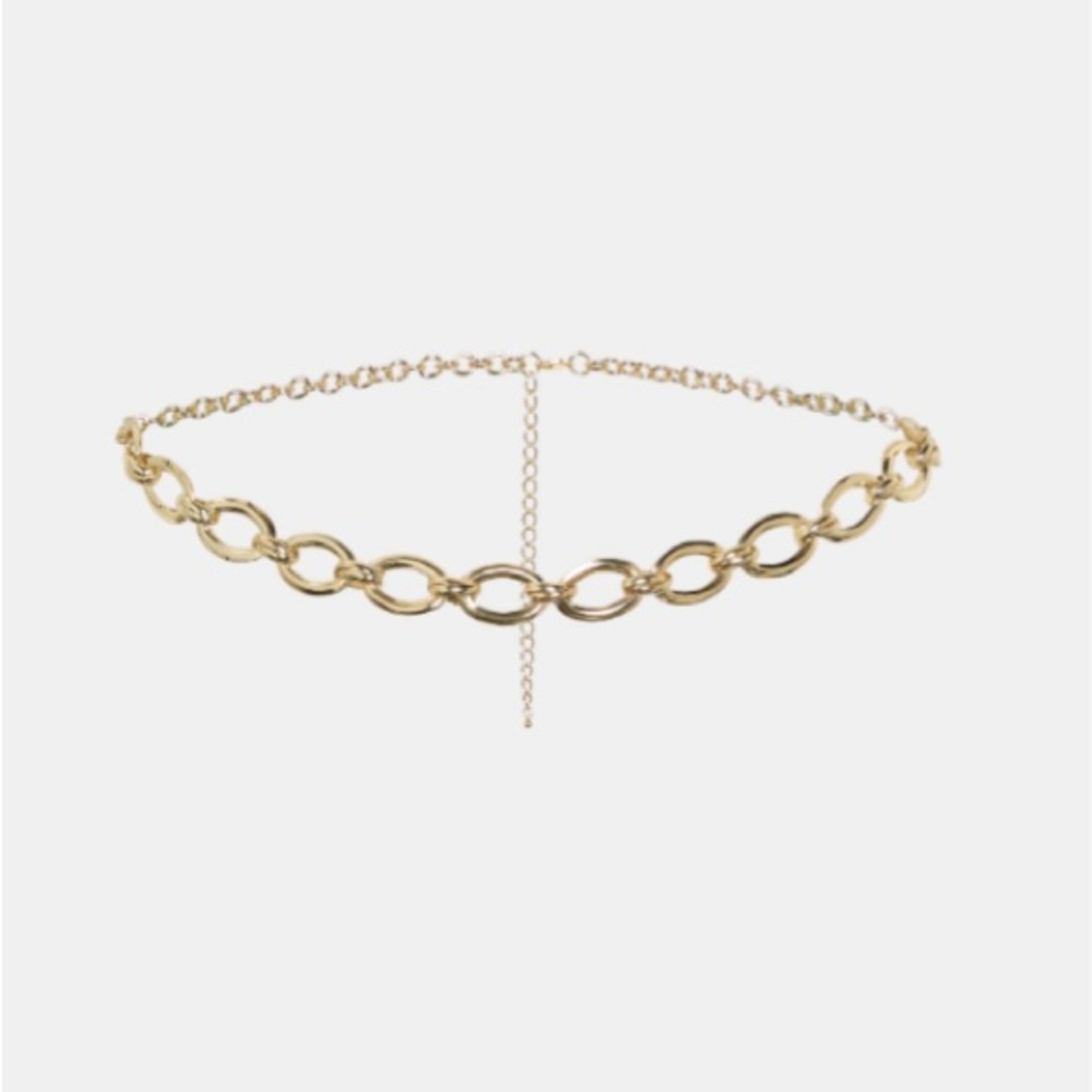 Melanie Lyne Gold Chain Belt - One size